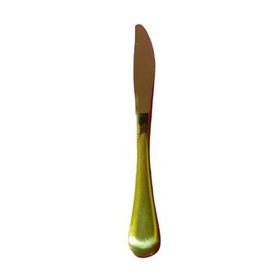 Gold dessert knife, 18/10 steel