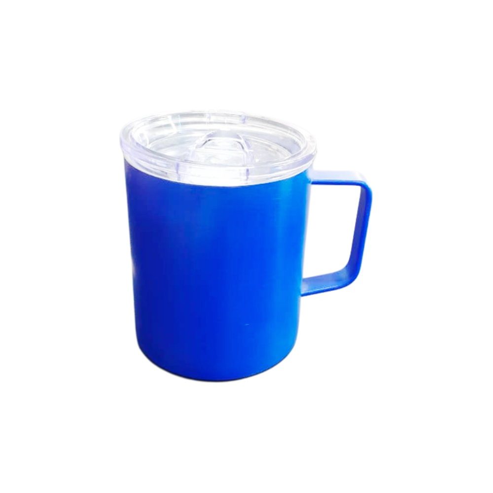 Insulated hot mug with sip lid