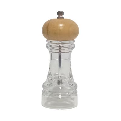 Wooden and acrylic pepper mill