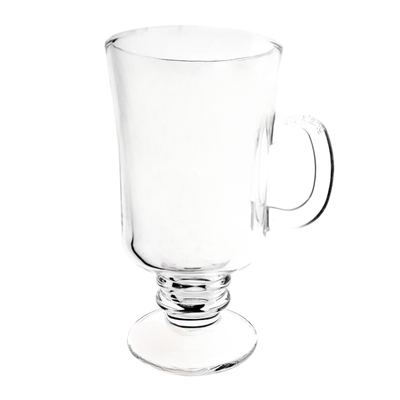 Footed Irish coffee glass mug