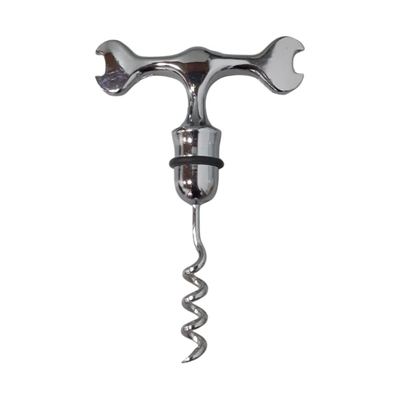 T-handle corkscrew with bottle openers