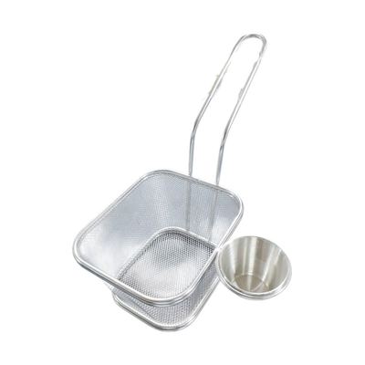 Chips basket with sauce pot