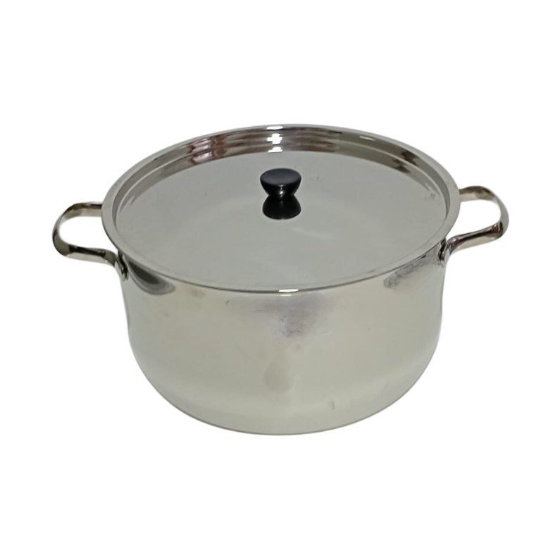 Stainless Steel Cook Pot with Lid, 28cm