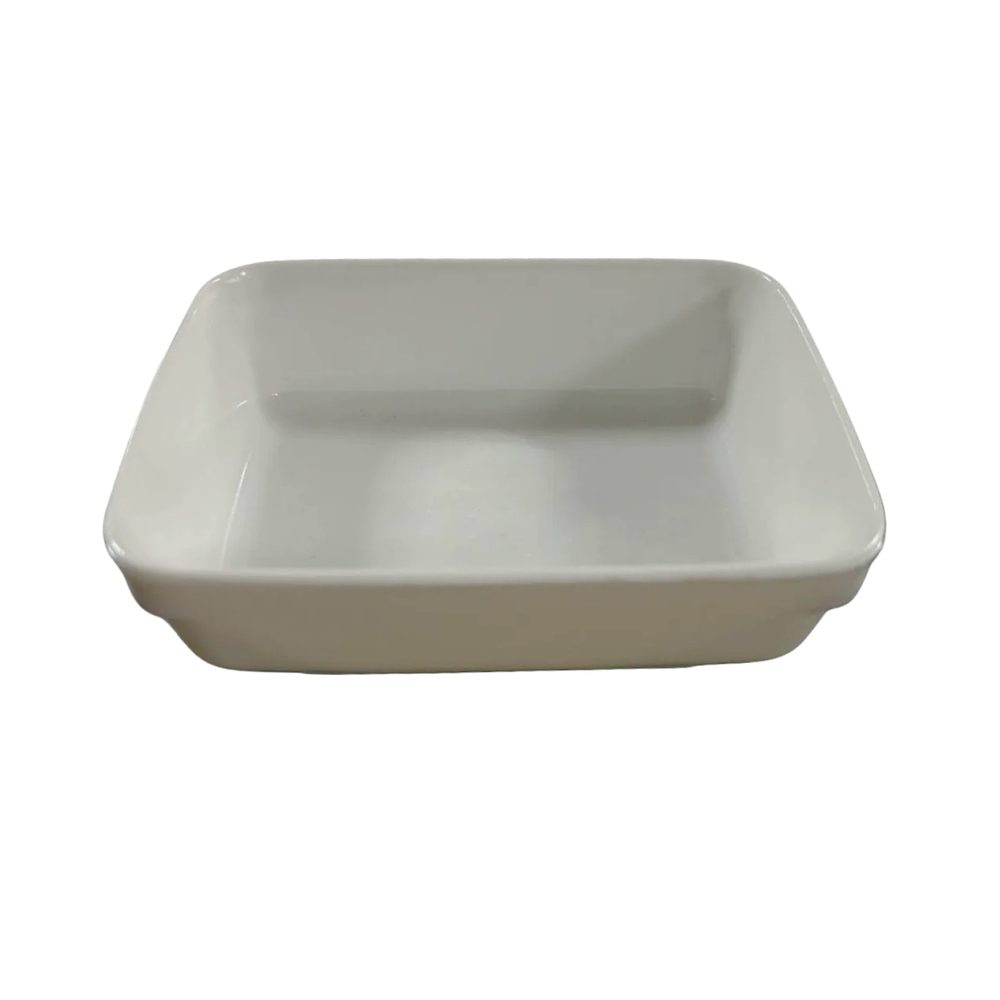 Small white melamine square bowl