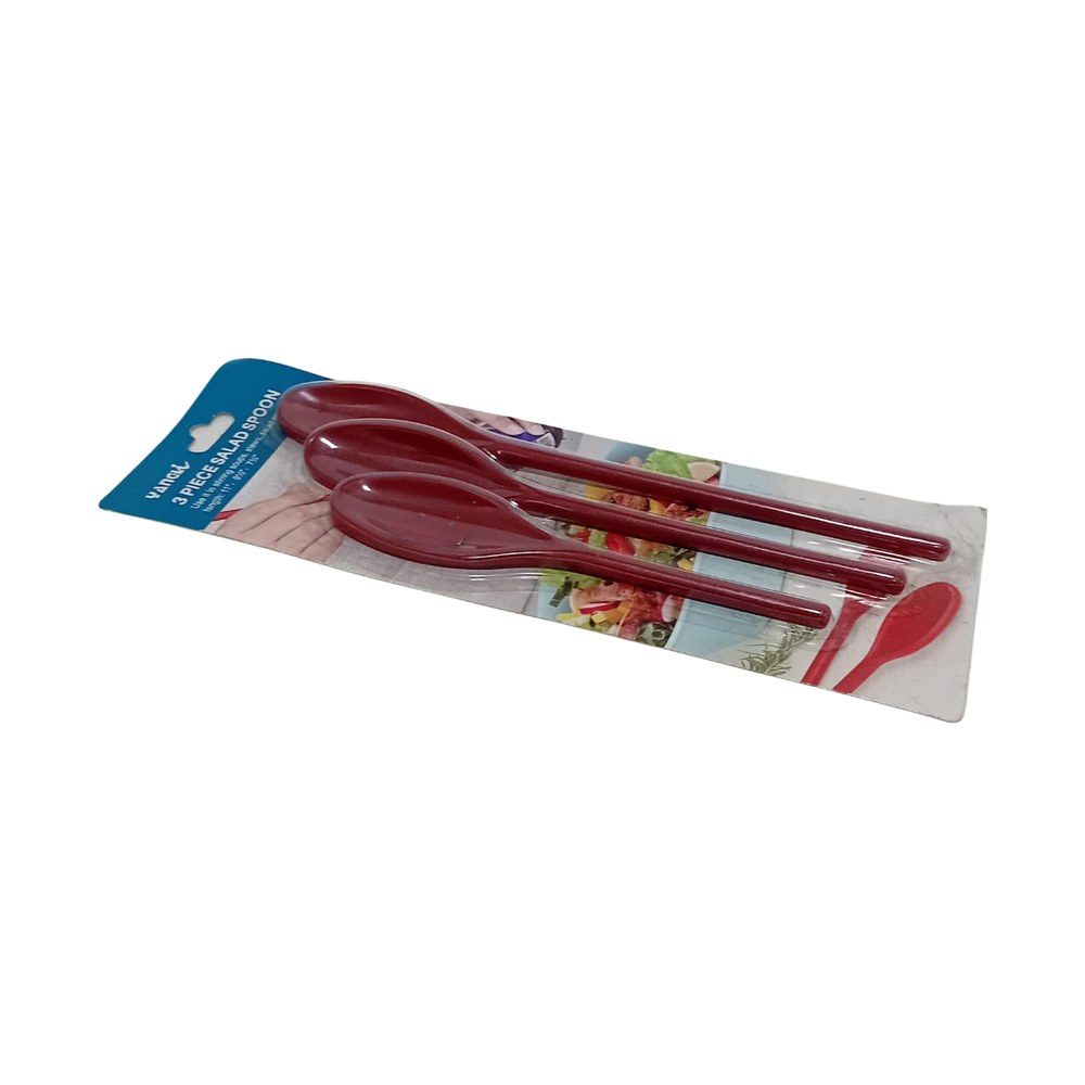 Red Serving Spoon Set, 3 Pieces