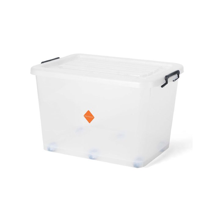 100L Clear Plastic Storage Box with Lid
