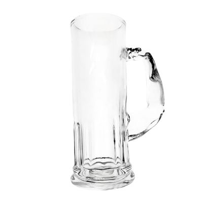 Tall glass beer mug, 600ml