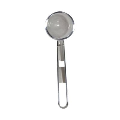Round-bowl serving spoon with loop handle