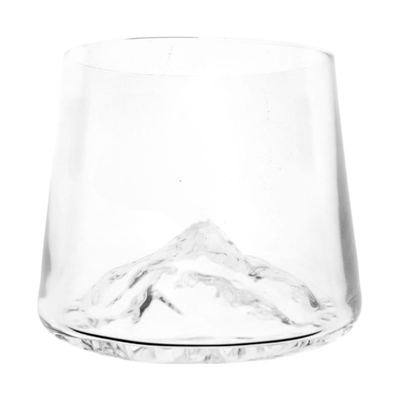Mountain base whisky rock glass