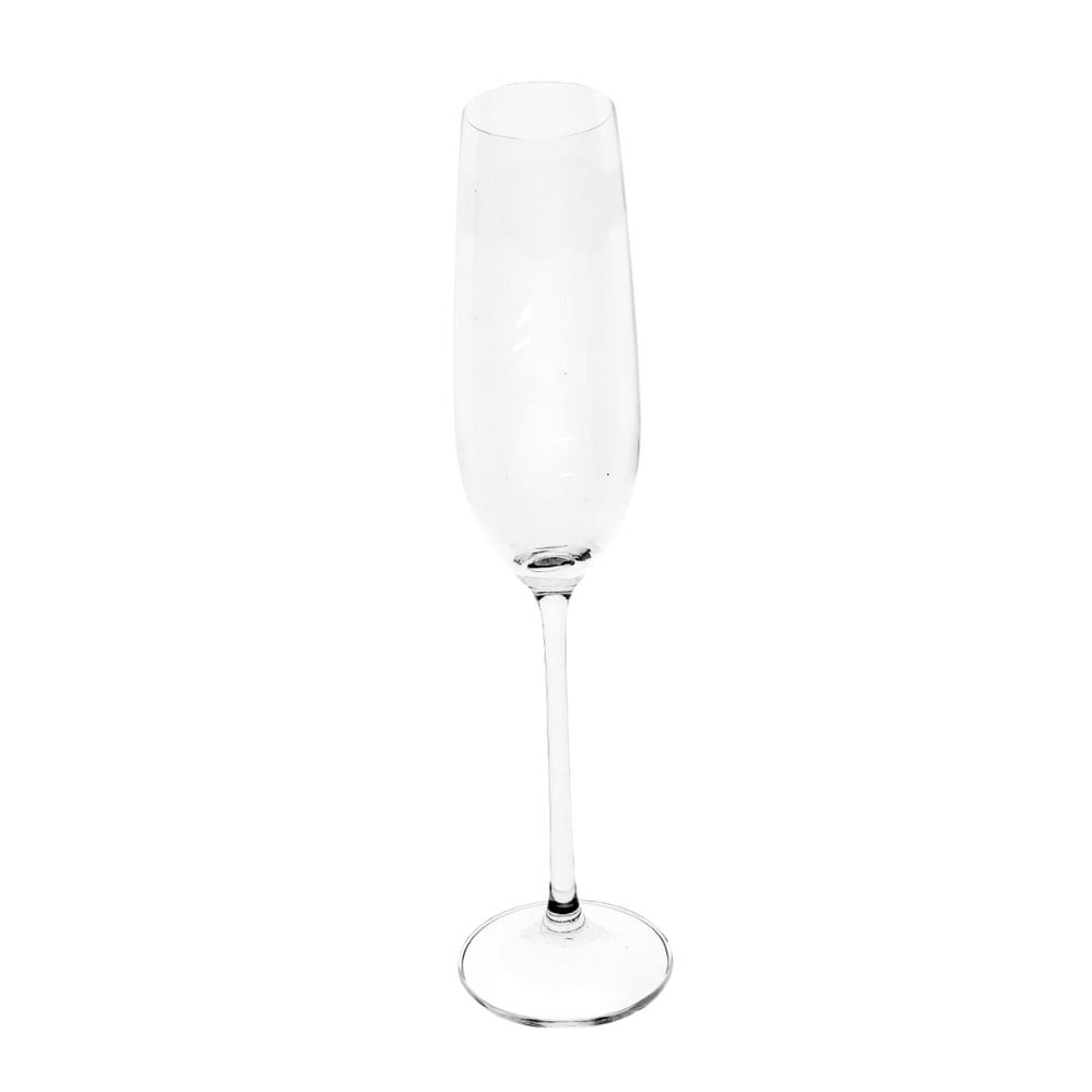 S99CP25 IDELTA CHAMPAGNE FLUTE 250ML 6PCS (HEIGHT: 27CM, DIAMETER: 4.5CM)