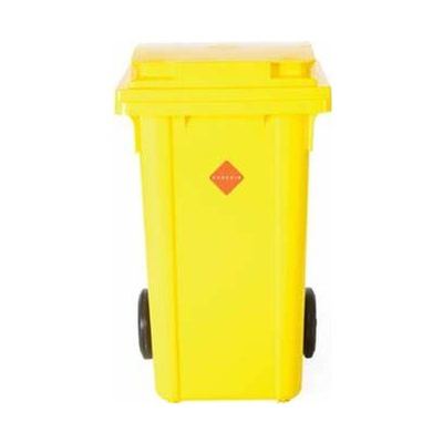 120L Yellow Wheelie Bin