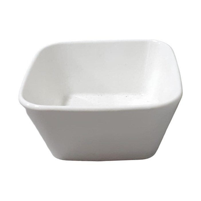White Square Ceramic Dip Bowl
