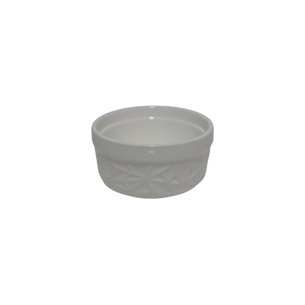 955-2 WHITE CERAMIC DISH