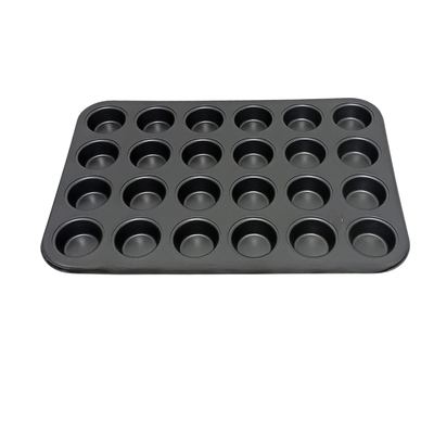 Non-stick 24-cup mini muffin tray