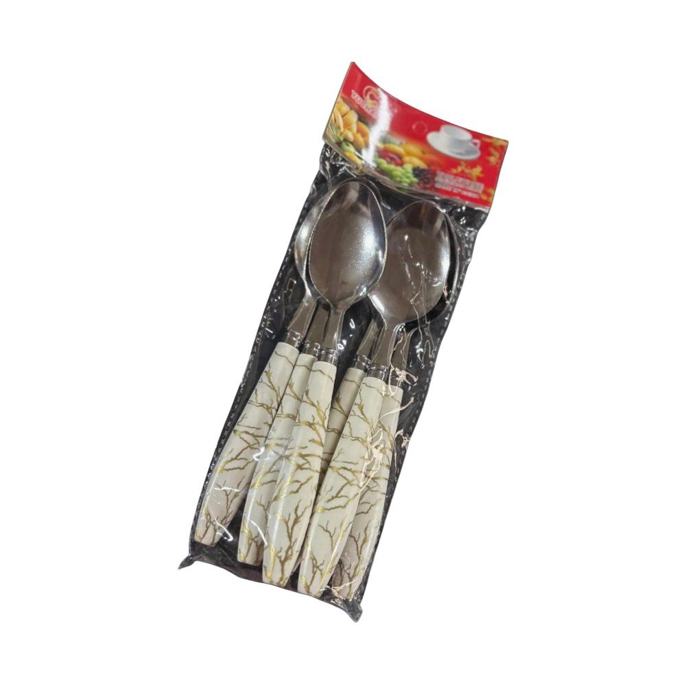 219-36 TABLE SPOON 6PCS MARBLE WHITE