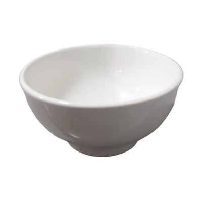 White Ceramic Rice Bowl 6"