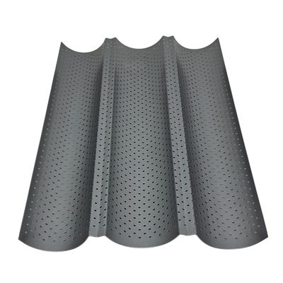 Perforated 3-Channel Baguette Tray