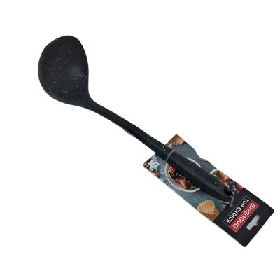 Silicone Ladle Spoon, Marble Black