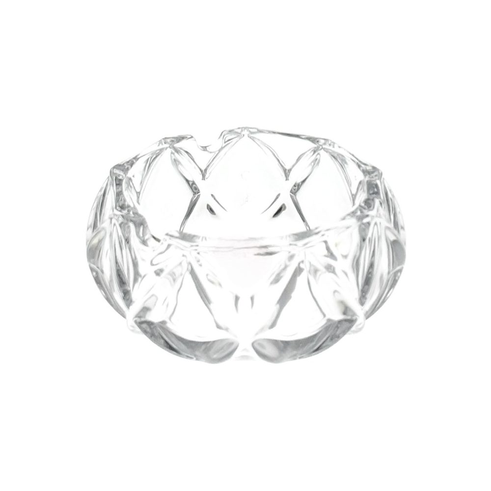 YJK-1041 GLASS ASHTRAY (HEIGHT: 4.8CM, DIAMETER: 9CM)