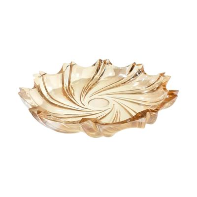 Gold Swirl Glass Centre Piece Bowl