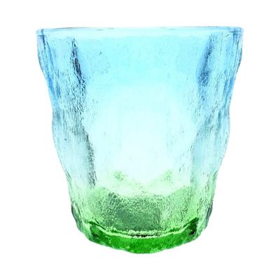 Textured Blue-Green Glass Tumbler 260ml