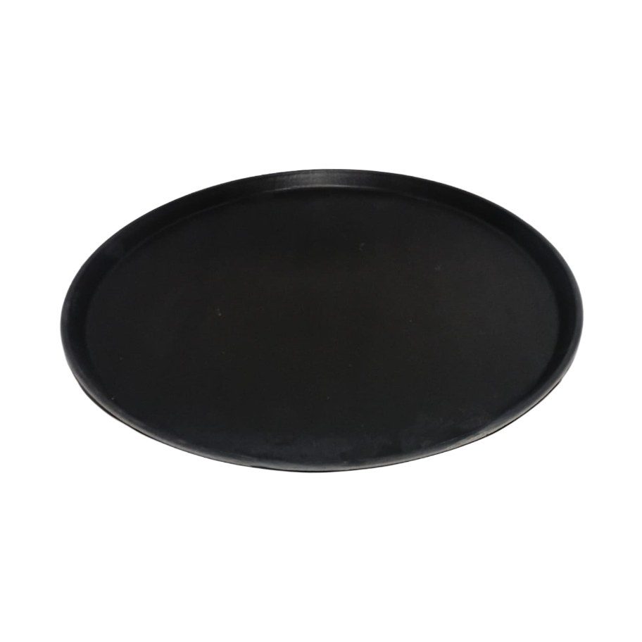 Black Round Non-Slip Fibre Tray