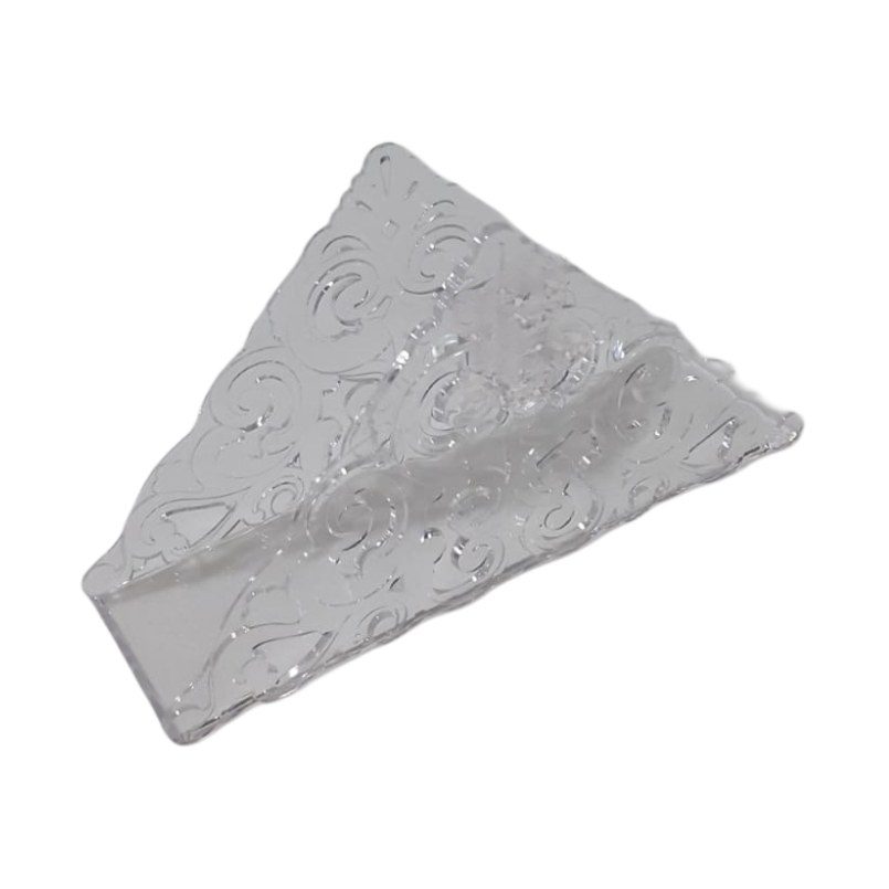 Clear acrylic triangular tissue holder