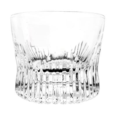Ribbed Whisky Rocks Glass, 6 Pack