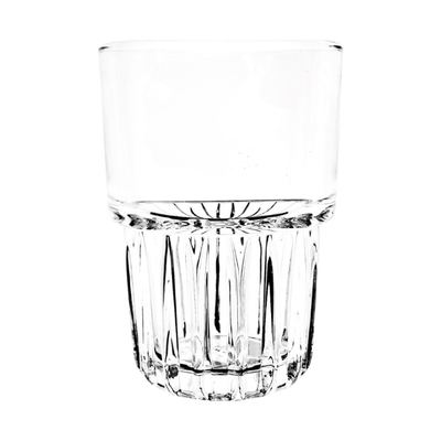 Stackable Fluted Glass Tumbler, 6 Pack