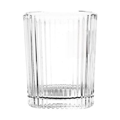 Ribbed 200ml Glass Tumbler