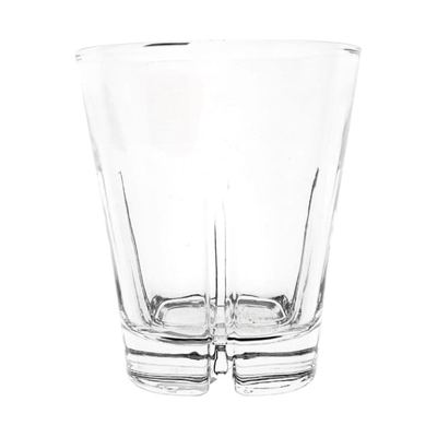 Panelled rock glass, 10cm