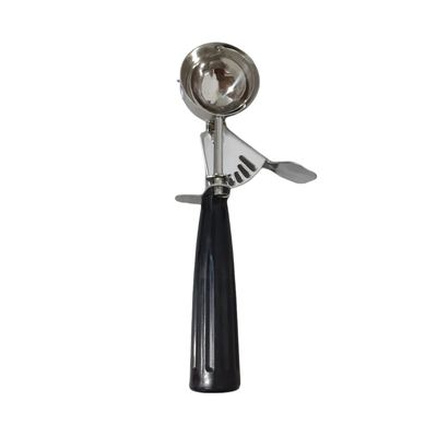 Stainless steel ice cream scoop with lever