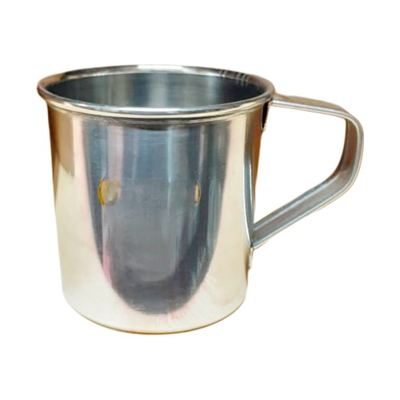 Stainless steel mug with handle