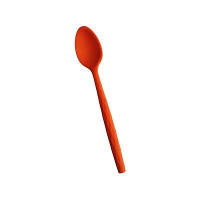 Long-handled silicone serving spoon