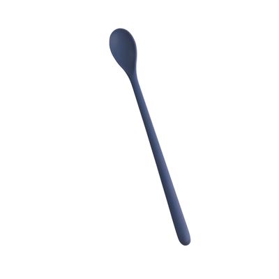 Long-handled silicone mixing spoon