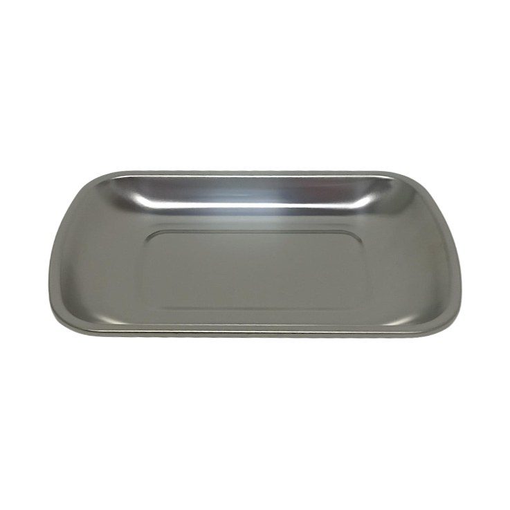 Small stainless steel serving tray