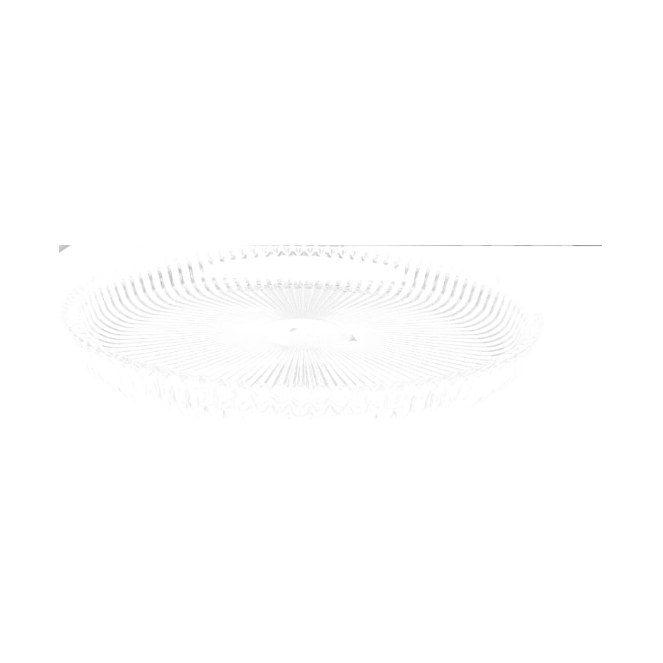 Large clear tart serving dish