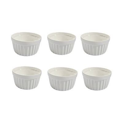 White Porcelain Ramekin Set, 6 Pieces