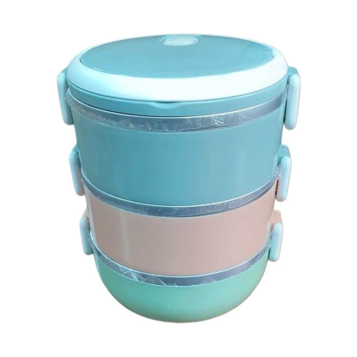 Three-tier stacking lunch box