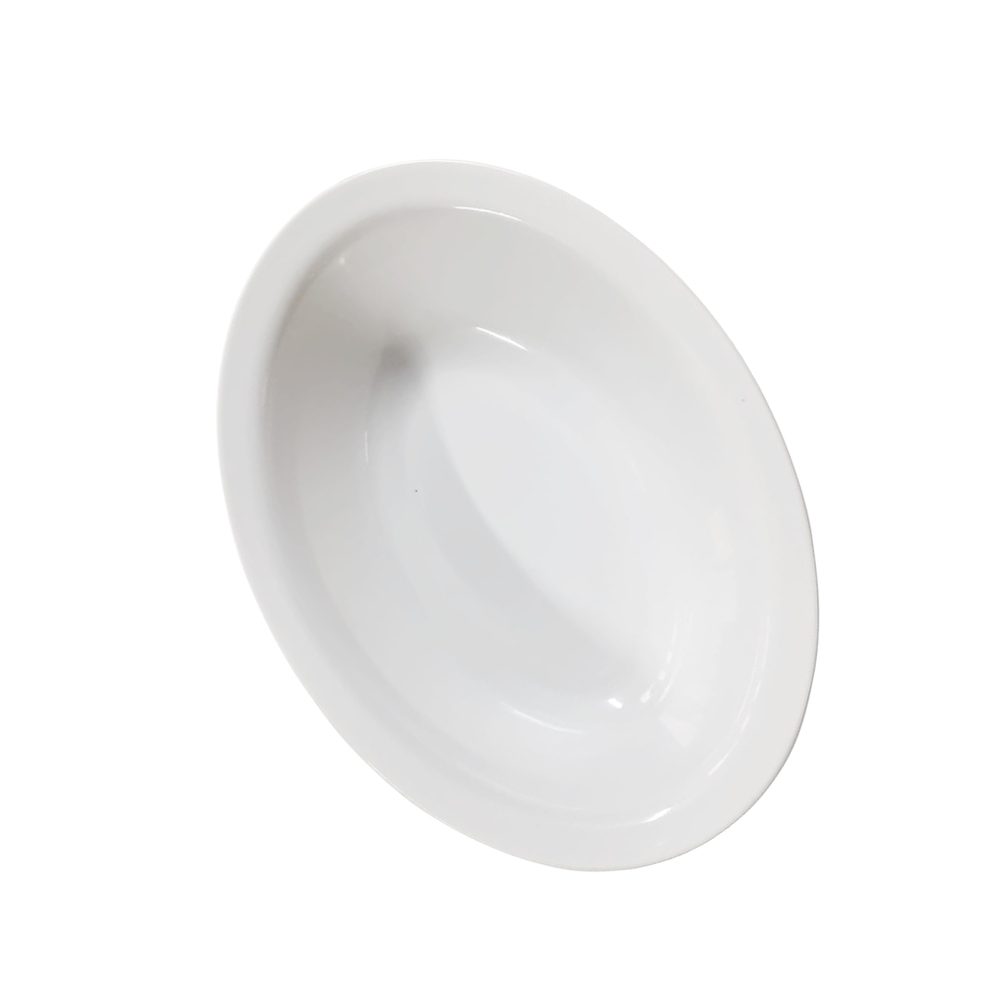 White Melamine Oval Serving Bowl
