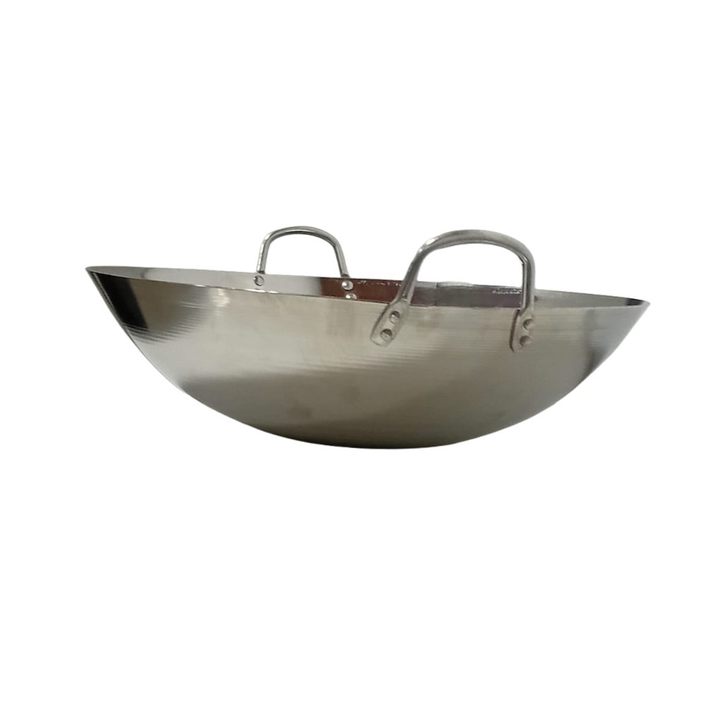 Stainless Steel Double-Handle Wok 50cm