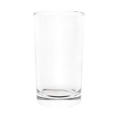 Straight-sided glass water tumbler
