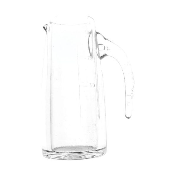 Clear water jug with handle