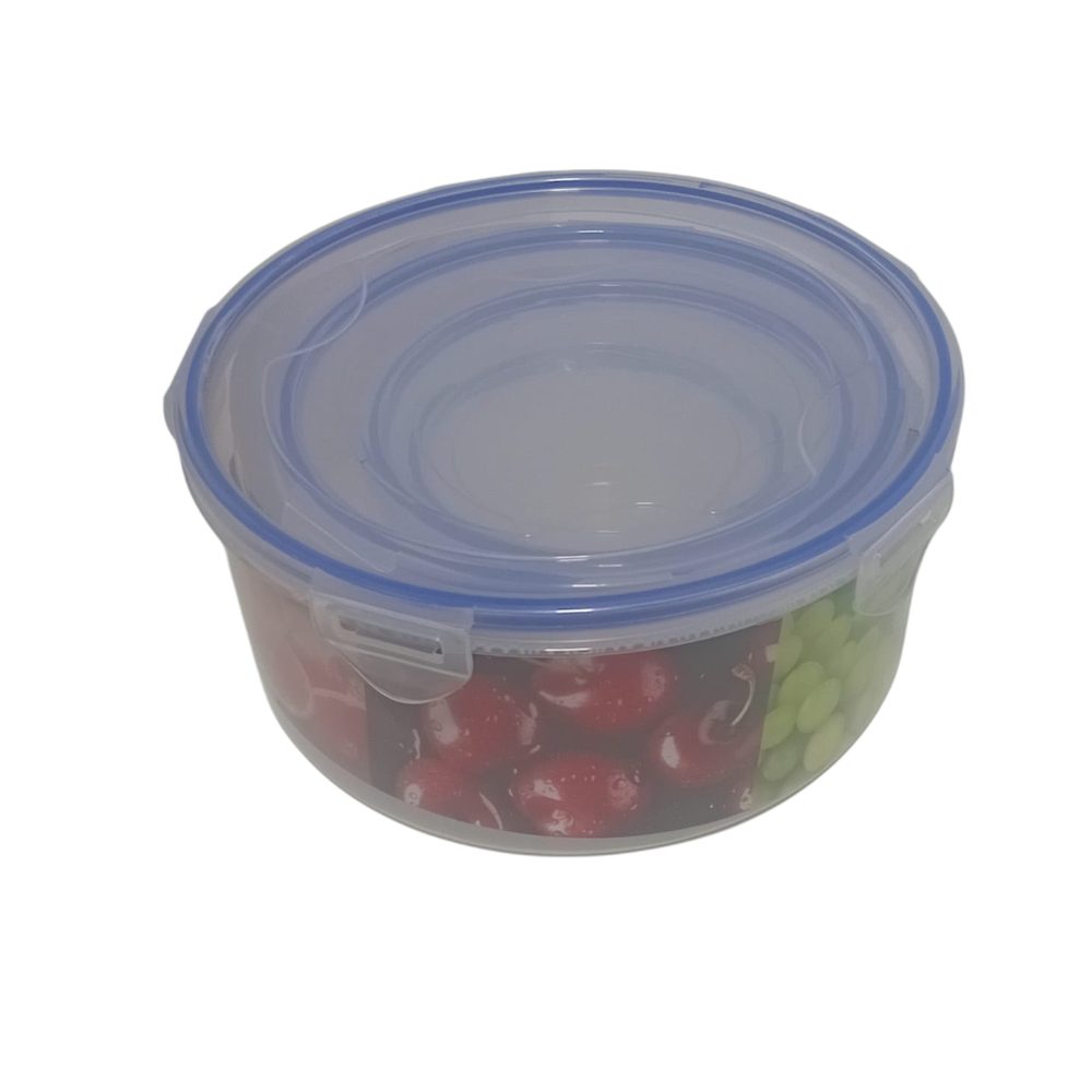 Round Clip-Lock Food Storage Containers, 4pc Set