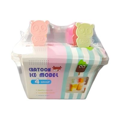 Cartoon Popsicle Mould Set, 4 Moulds