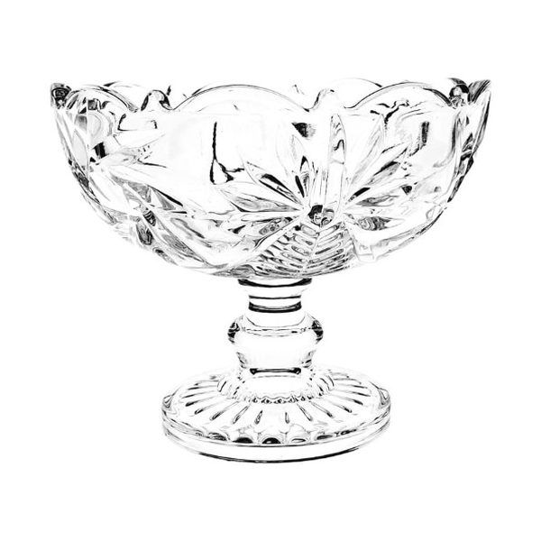 Footed Glass Candy Bowl
