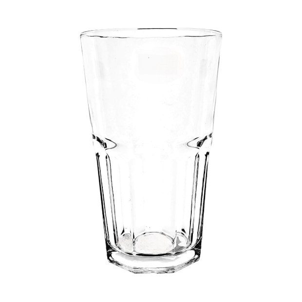Panelled Hi-Ball Glass Tumbler