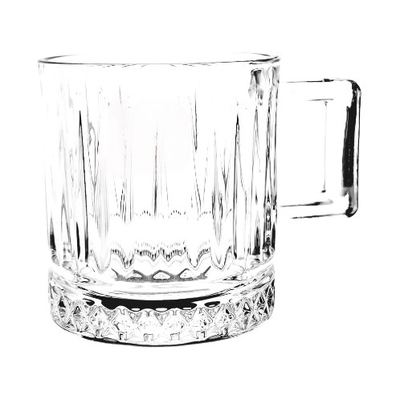 Cut-Pattern Glass Mug 200ml, 6 Pack