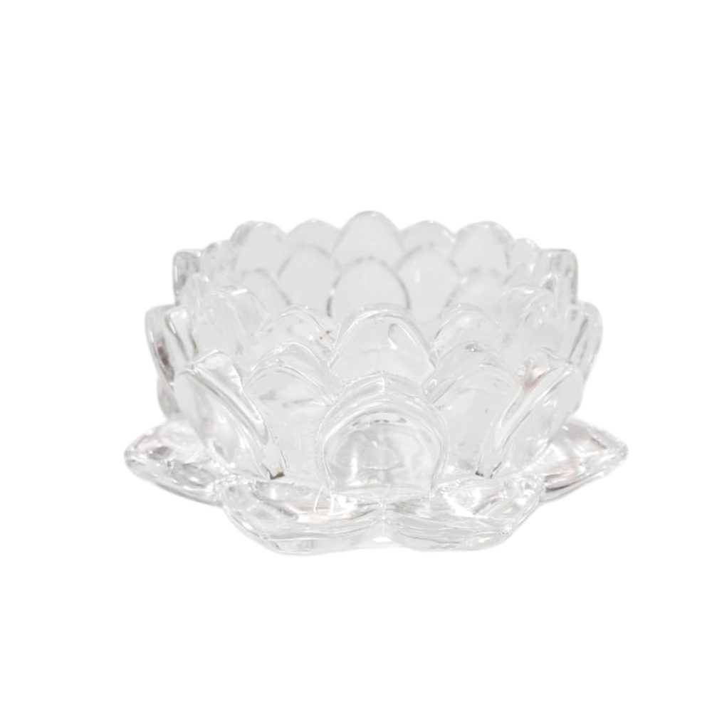 001376 XJ-8367 GLASS NEW LOTUS STAND