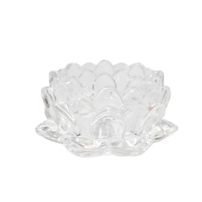 Lotus Glass Tealight Holder